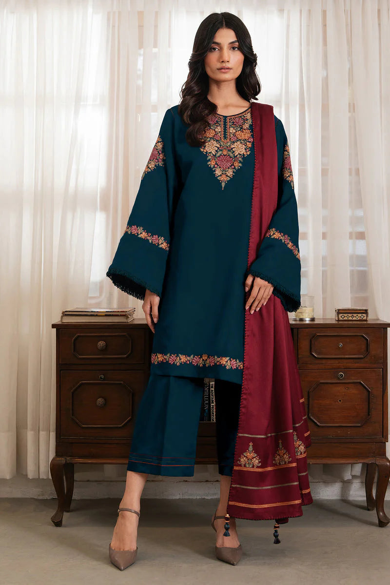 JAZMIN DHANAK PREMIUM UNSTITCHED EMB 3PC