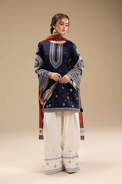 JAZMIN DHANAK PREMIUM UNSTITCHED EMB 3PC