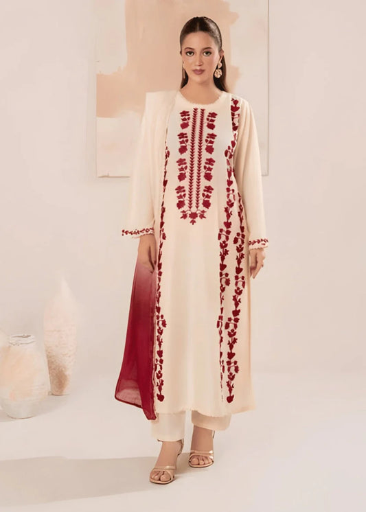 ZARIF DHANAK LUXURY UNSTITCHED EMB 3PC