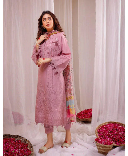 JAZMIN DHANAK LUXURY UNSTITCHED EMB 3PC