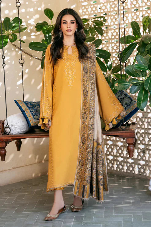 AIZEL DHANAK PREMIUM UNSTITCHED EMB 3PC