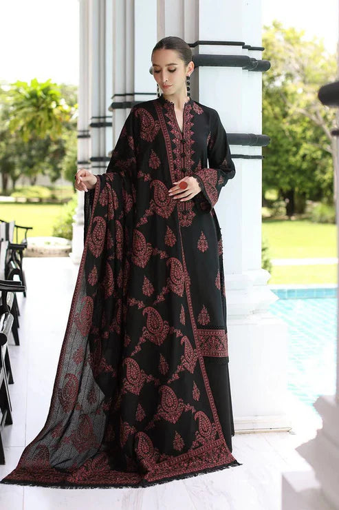 BAREEZE DHANAK UNSTITCHED EMB 3PC