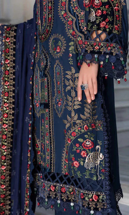 MARIA.B DHANAK PREMIUM UNSTITCHED EMB 3PC