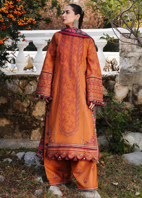HUSSAIN REHAR DHANAK UNSTITCHED EMB 3PC