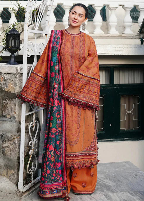 HUSSAIN REHAR DHANAK UNSTITCHED EMB 3PC