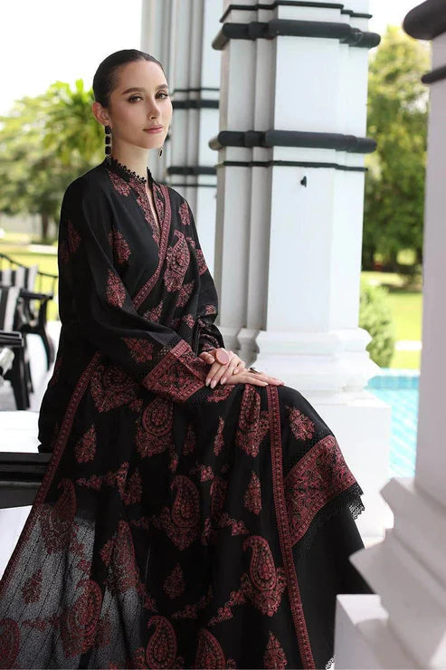 BAREEZE DHANAK UNSTITCHED EMB 3PC