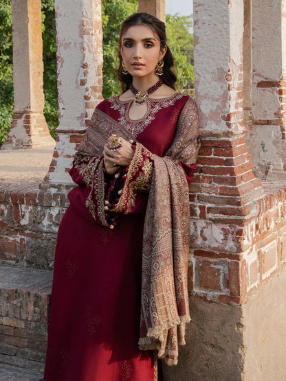 AIZEL DHANAK LUXURY UNSTITCHED EMB 3PC
