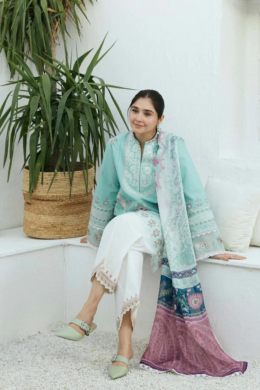 ZARA SHAHJAHAN DHANAK UNSTITCHED EMB 3PC