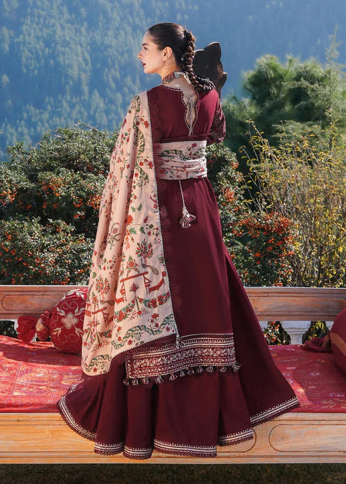 HUSSAIN REHAR DHANAK UNSTITCHED EMB 3PC