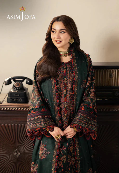 ASIM JOFA DHANAK UNSTITCHED EMB 3PC