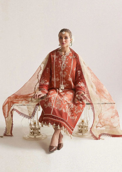 HUSSAIN REHAR DHANAK UNSTITCHED EMB 3PC