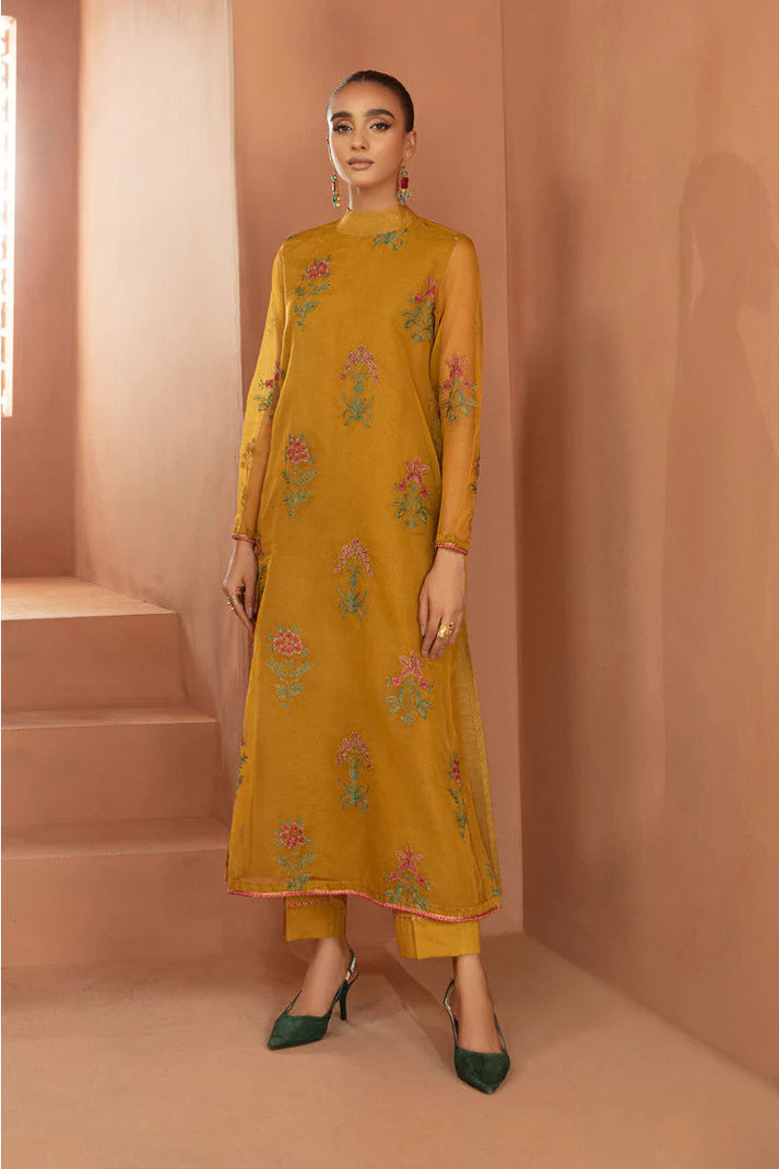 MARIA.B ORGANZA UNSTITCHED EMB 2PC