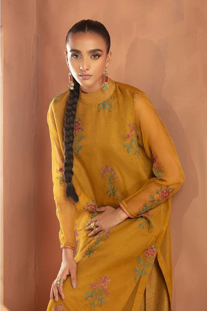 MARIA.B ORGANZA UNSTITCHED EMB 2PC