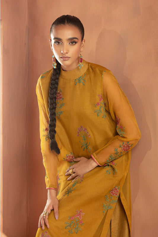 MARIA.B ORGANZA UNSTITCHED EMB 2PC