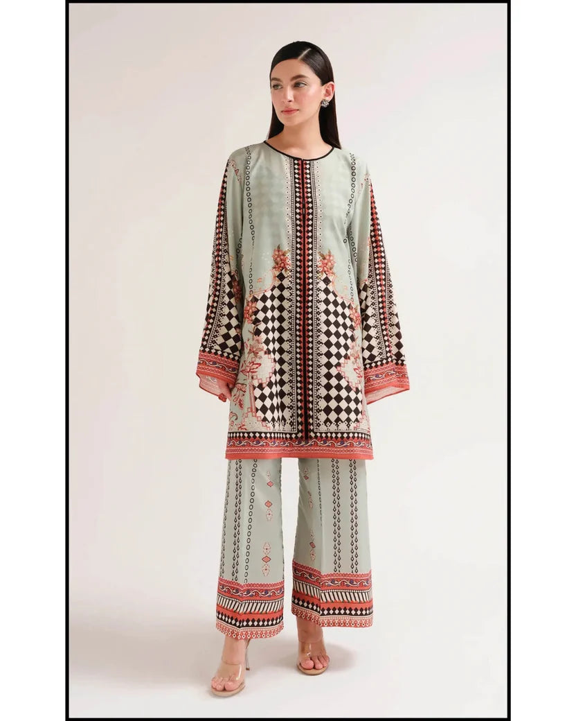AZMIN LAWN PREMIUM UNSTITCHED PRINTED 2PC